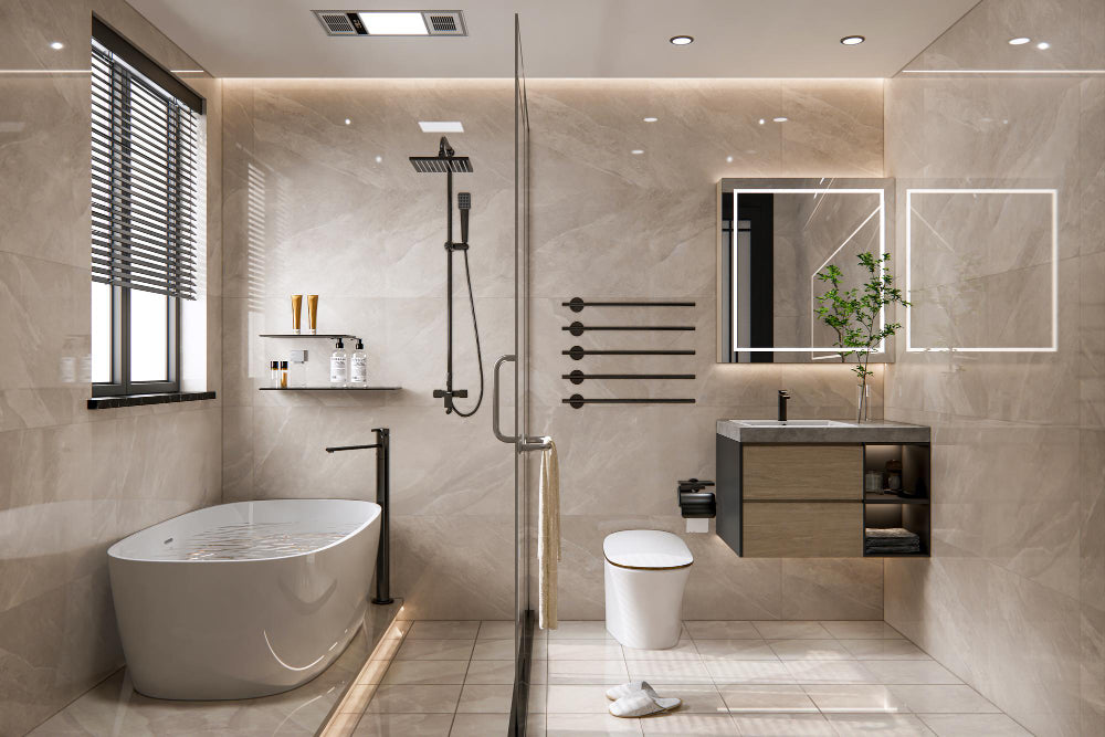 Bathtubs and showers in St Catharines showroom with modern bathroom renovation options