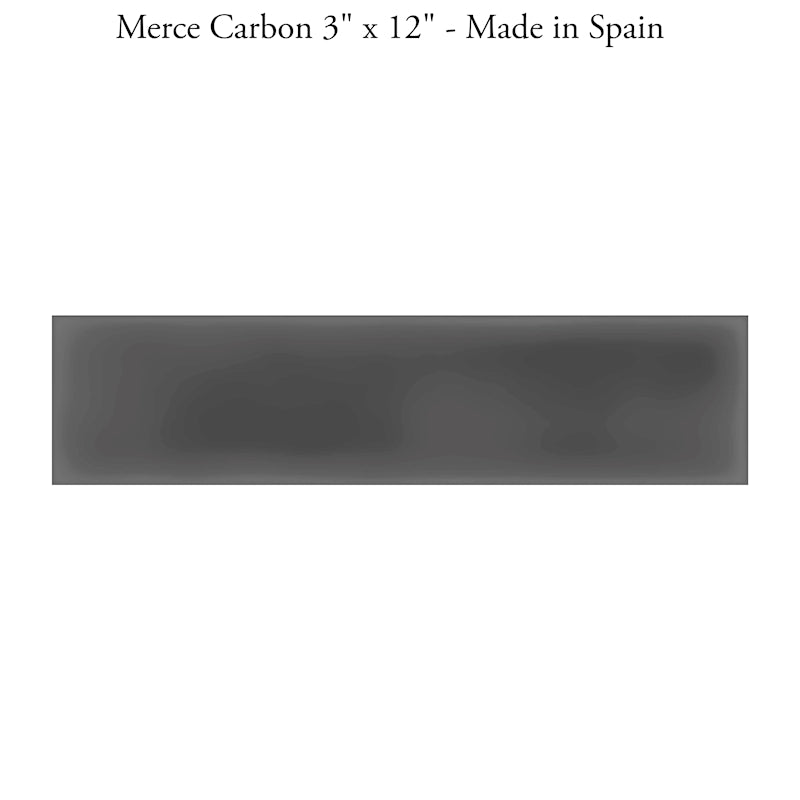 Merce Carbon Matte 3" x 12"