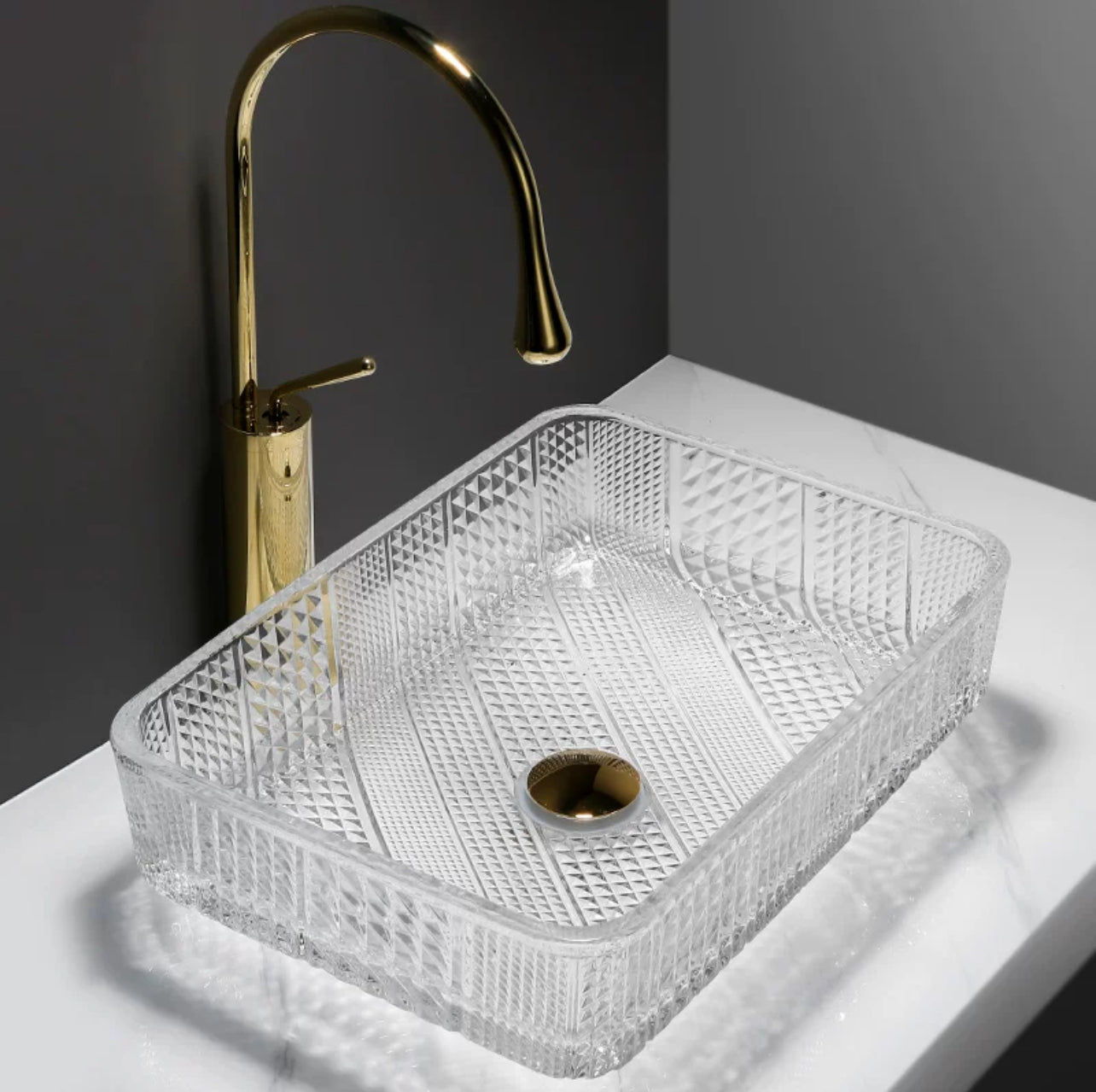 Model 227CL – Clear Glass Vessel Sink
