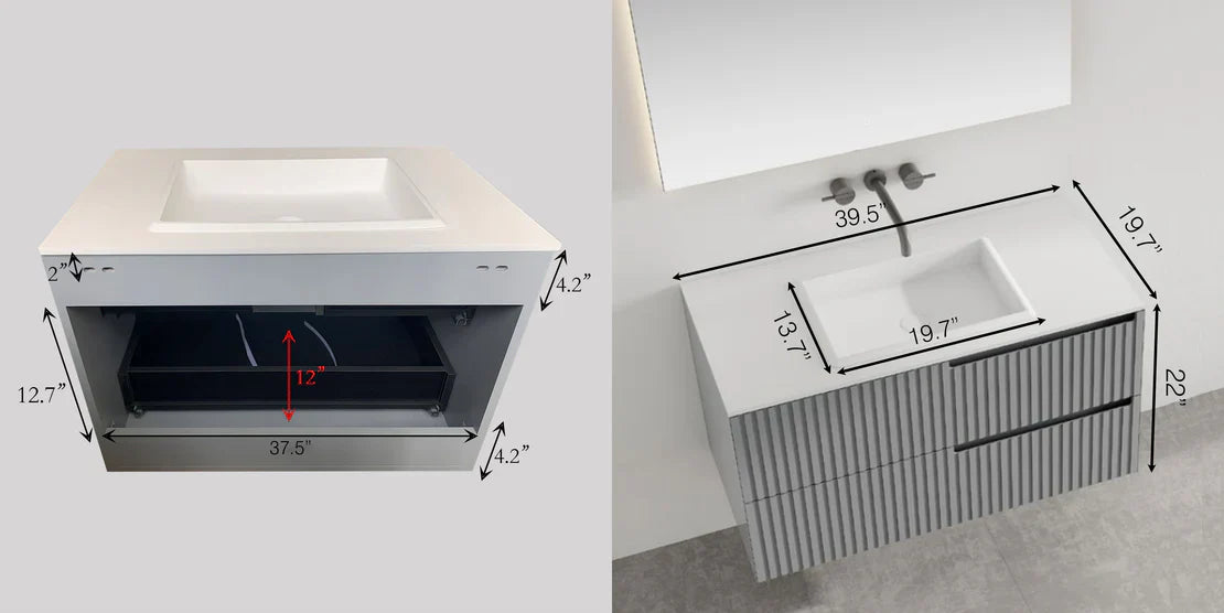 MODERN WALLMOUNT VANITY