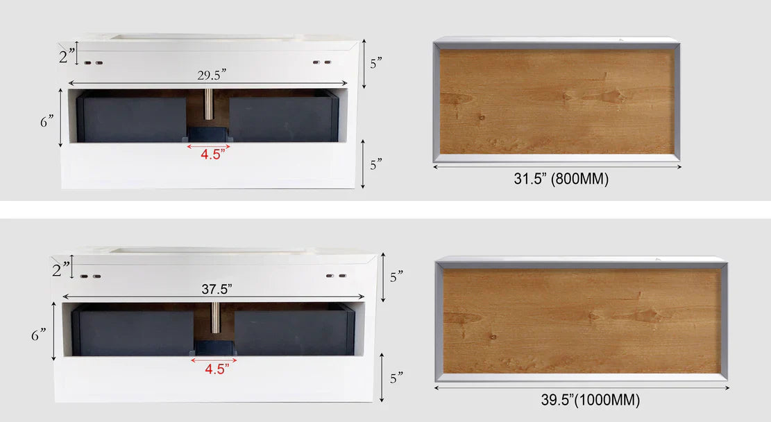 32" MODERN WALLMOUNT VANITY
