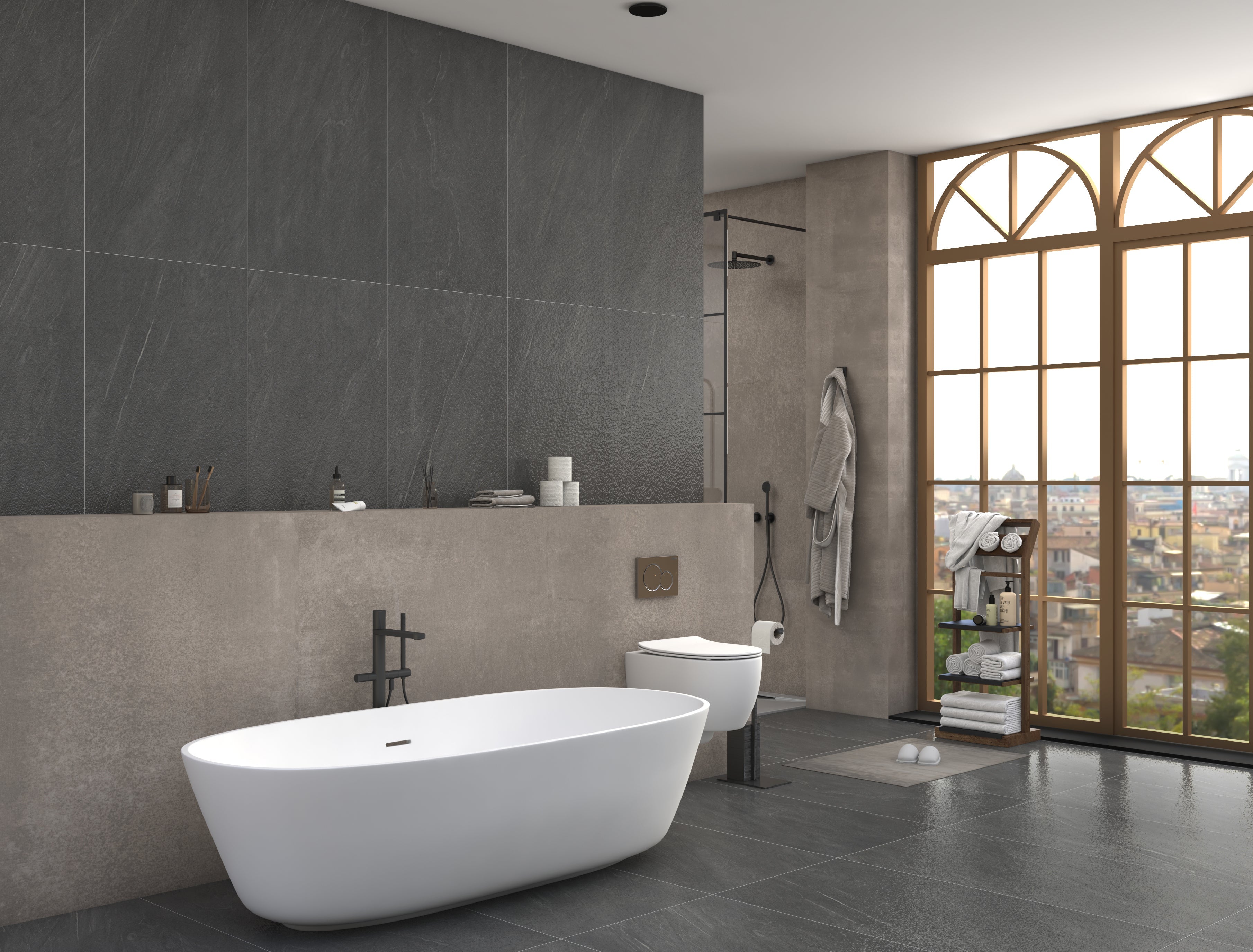 SYMPNONY CHARCOAL MATT 24x48