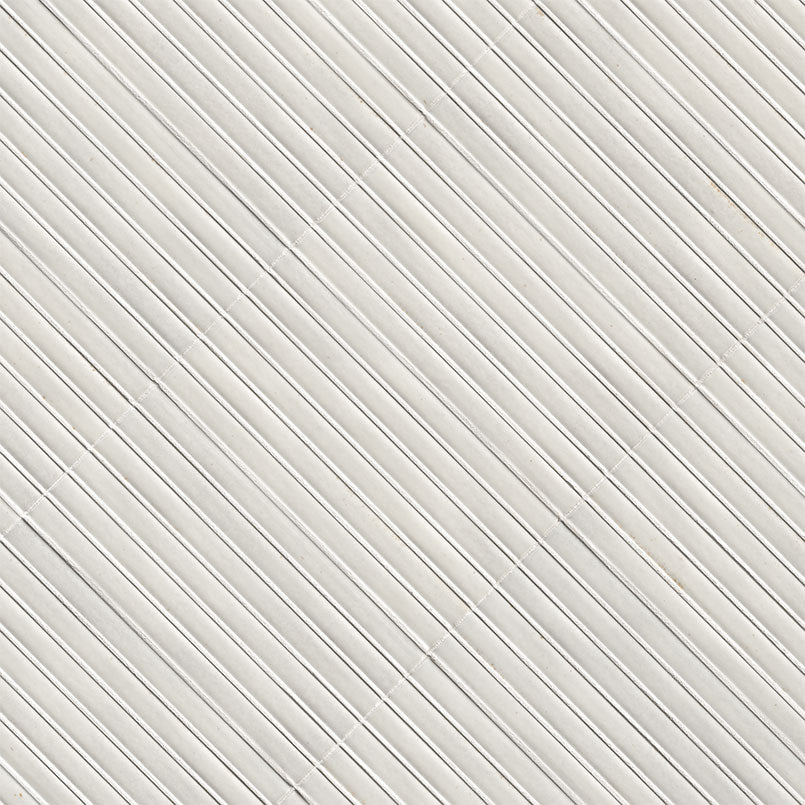 Gems Bianco Fluted Tile 5x10