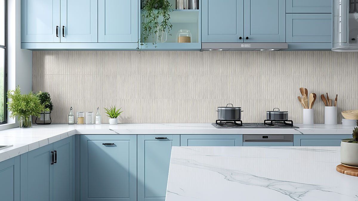 Gems Bianco Fluted Tile 5x10