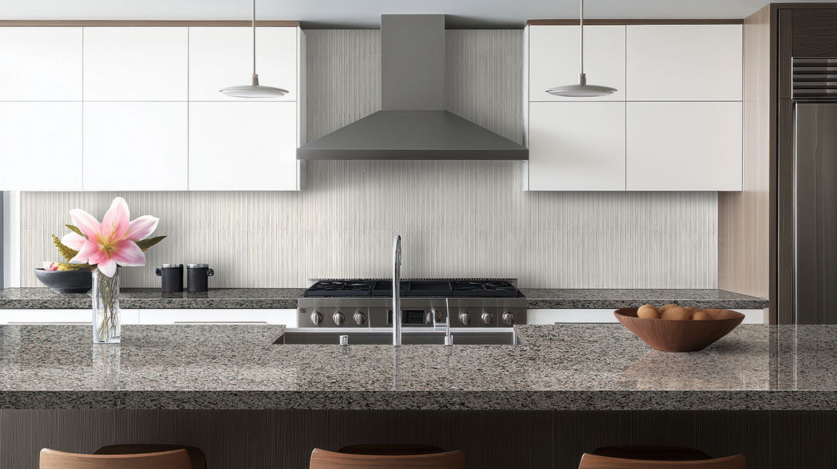 Gems Bianco Fluted Tile 5x10