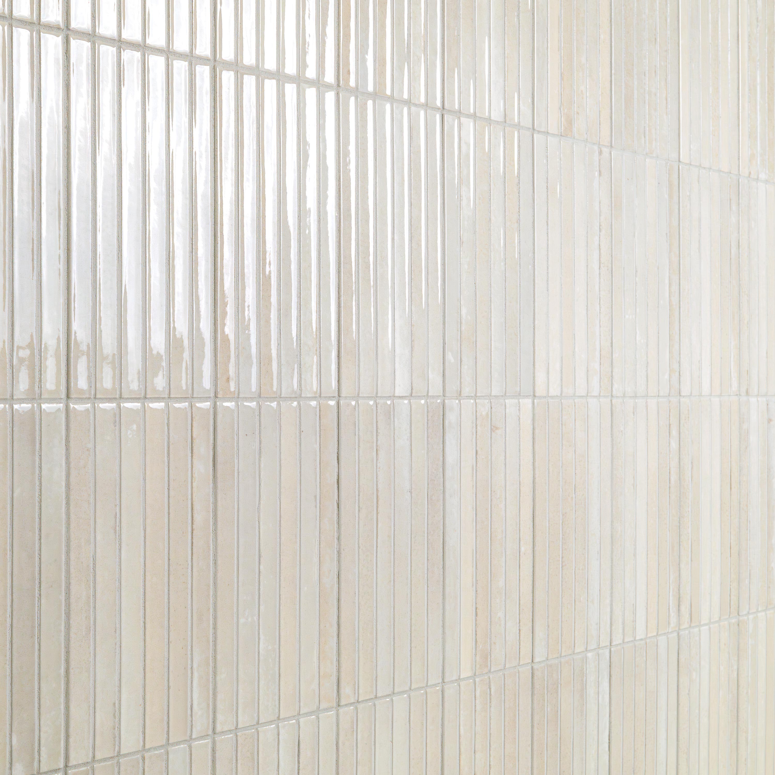 Gems Latte Fluted Tile 5x10