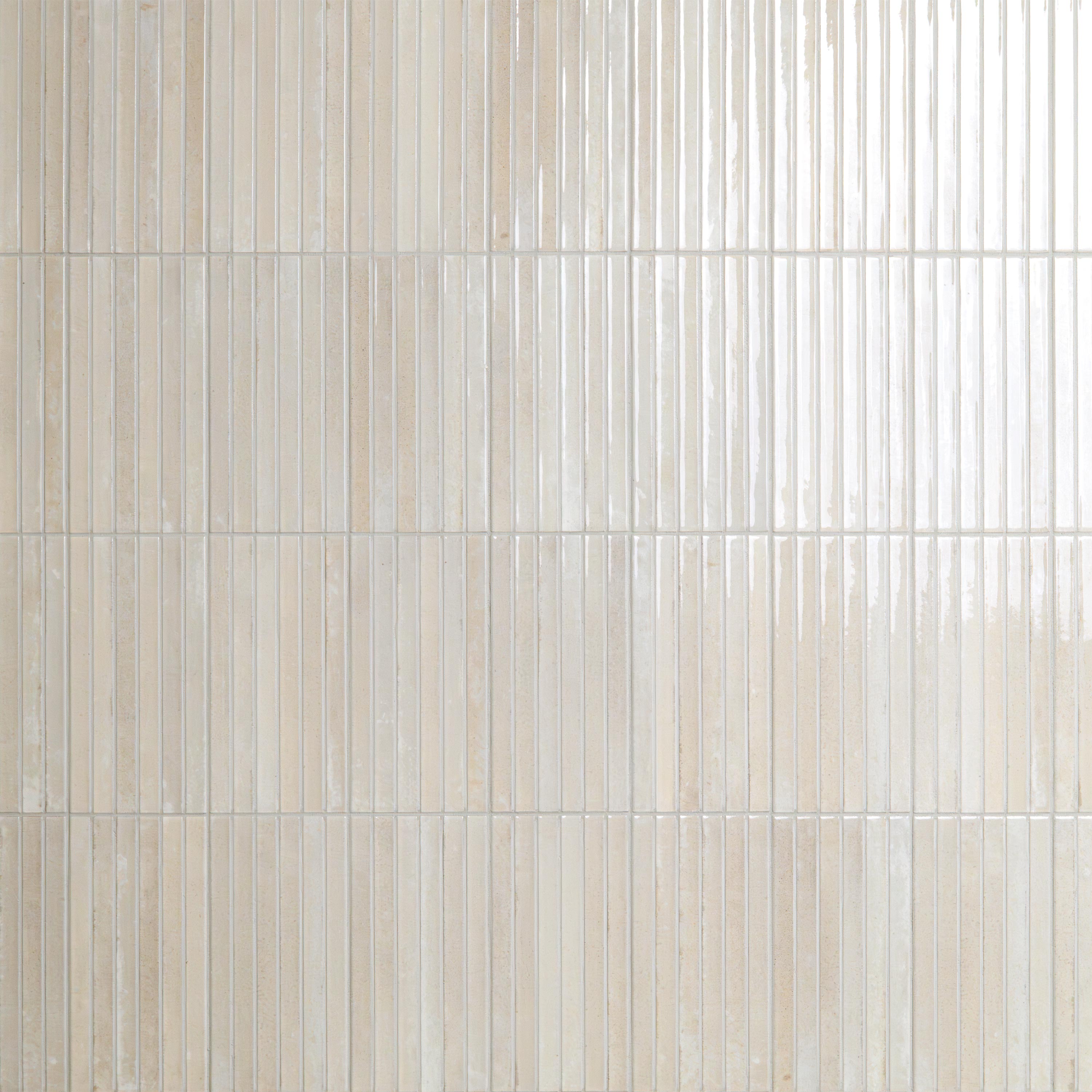 Gems Latte Fluted Tile 5x10