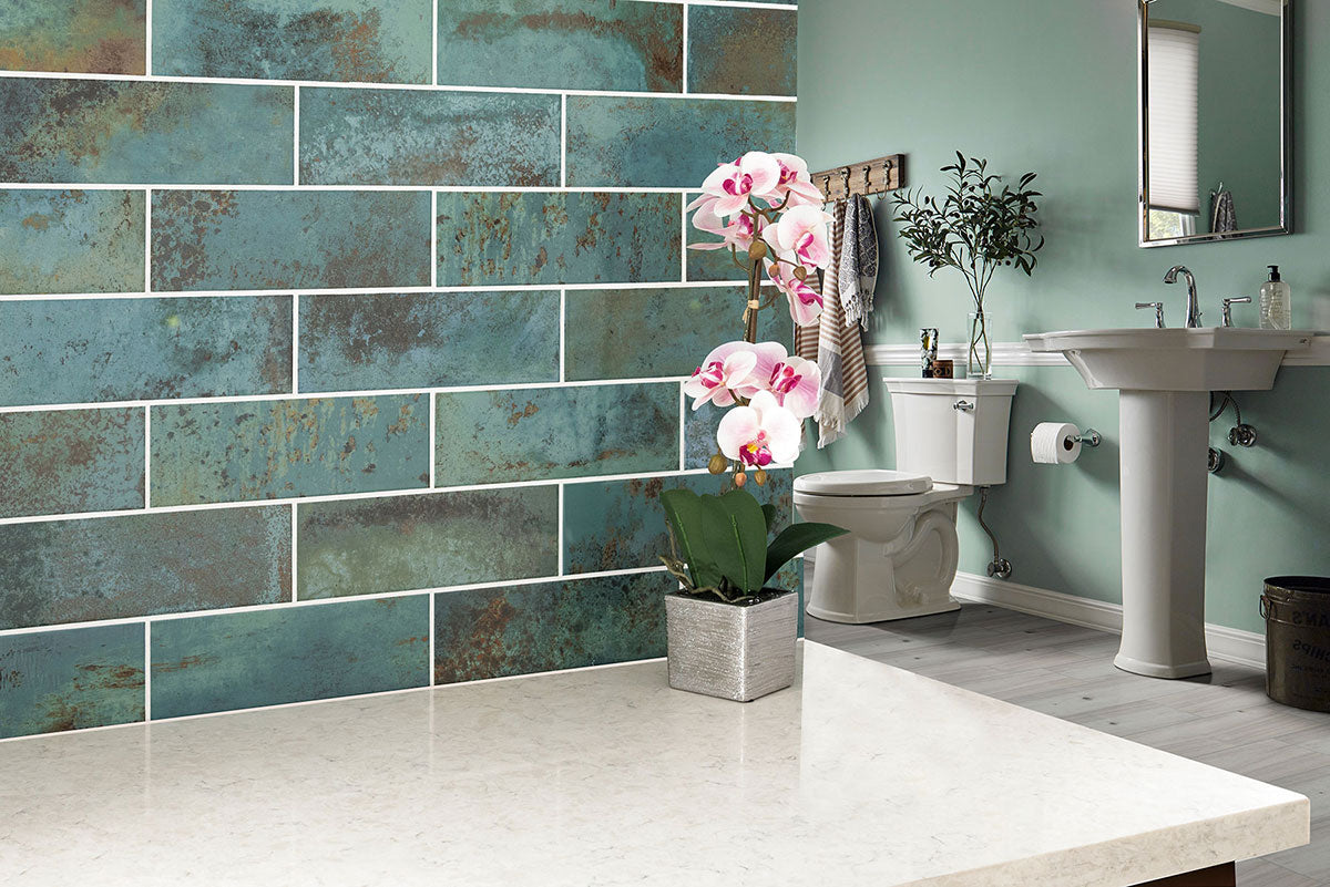 Marza™ Aqua Subway Tile 4x12