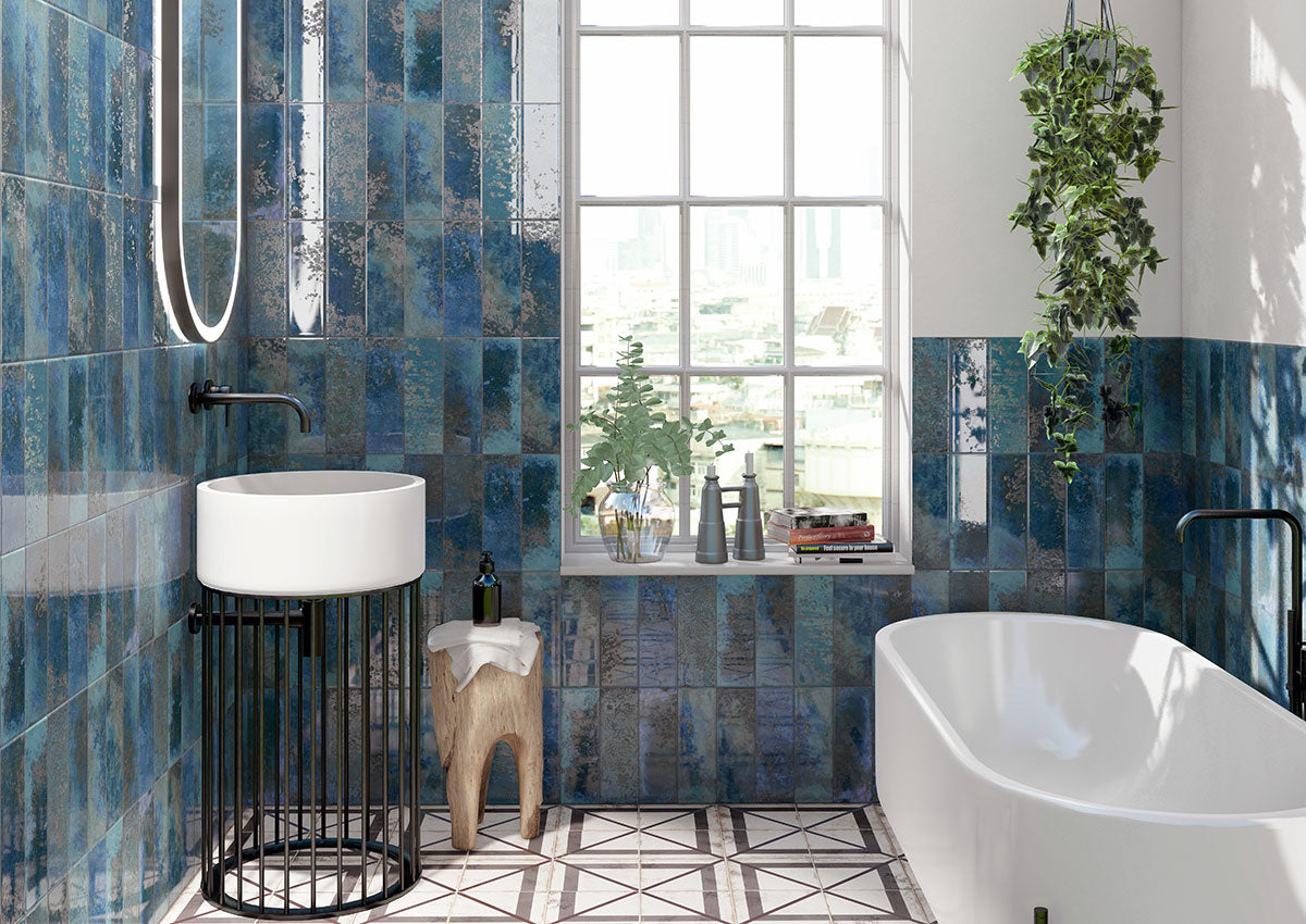 Marza™ Cobalt Subway Tile 4X12