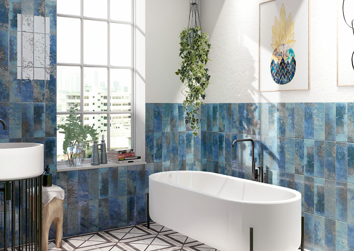 Marza™ Cobalt Subway Tile 4X12