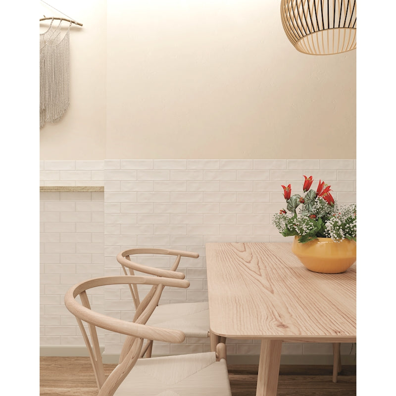 Borgo White Crackle Gloss 2.5" x 8"