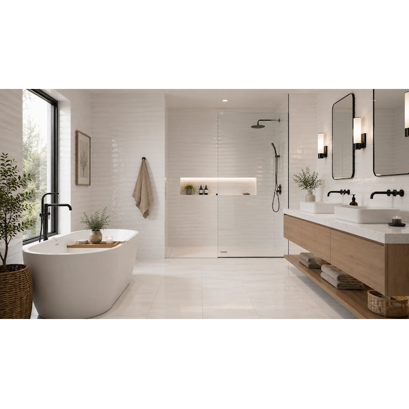 Maiolica White Gloss 3" x 12"