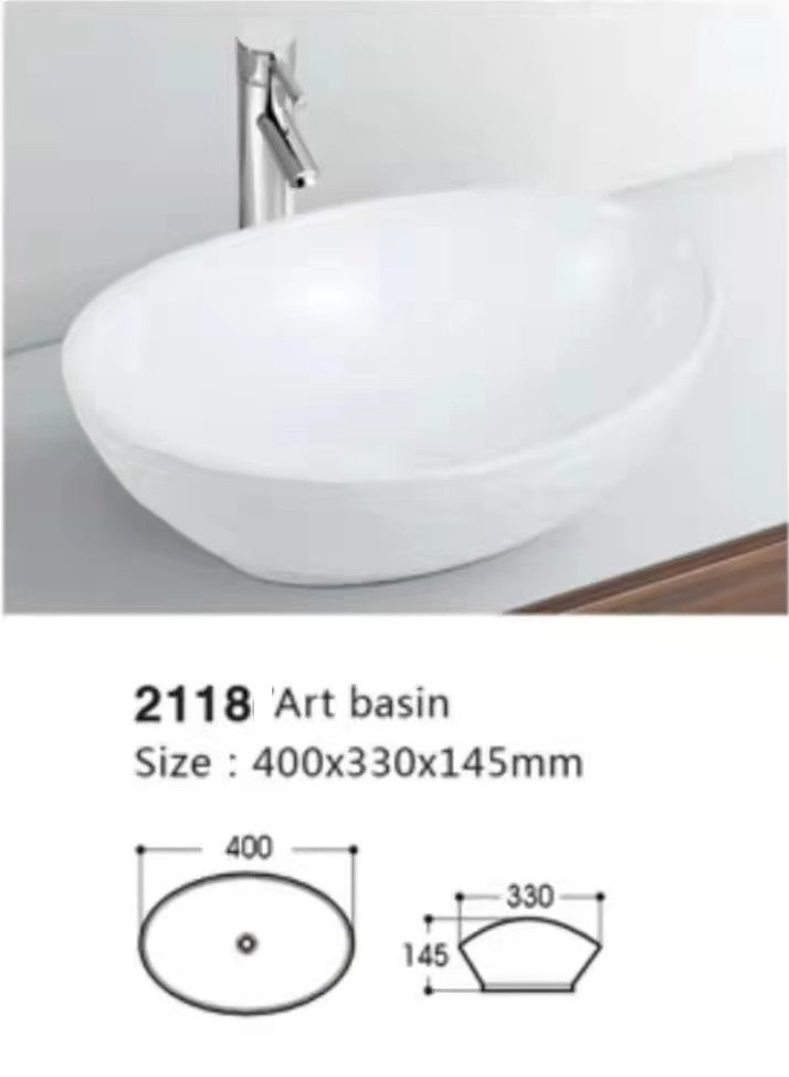 Model 2118 – White Vessel Sink