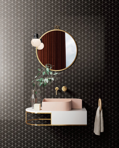 Diamante Charcoal Glass Mosaic