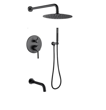Cosmo Noir Round Shower Set