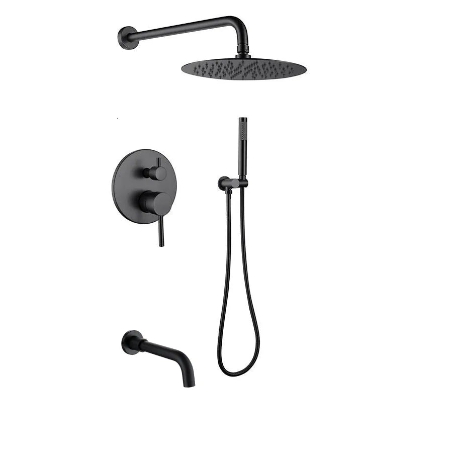 Cosmo Noir Round Shower Set