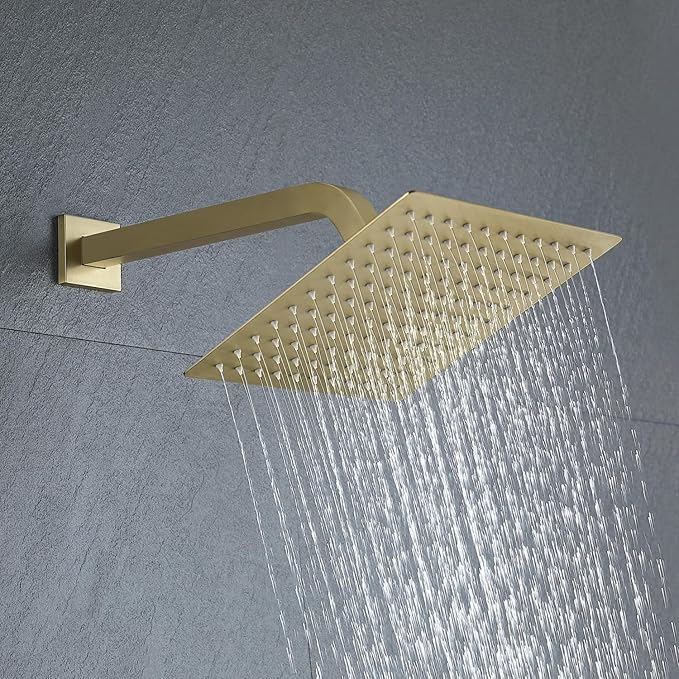 Aurelia Gold Squared Shower Set