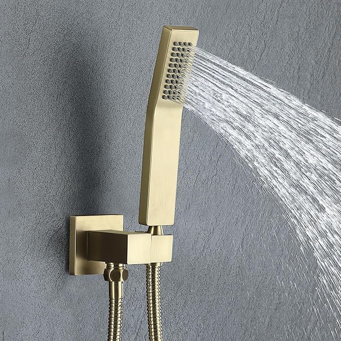 Aurelia Gold Squared Shower Set