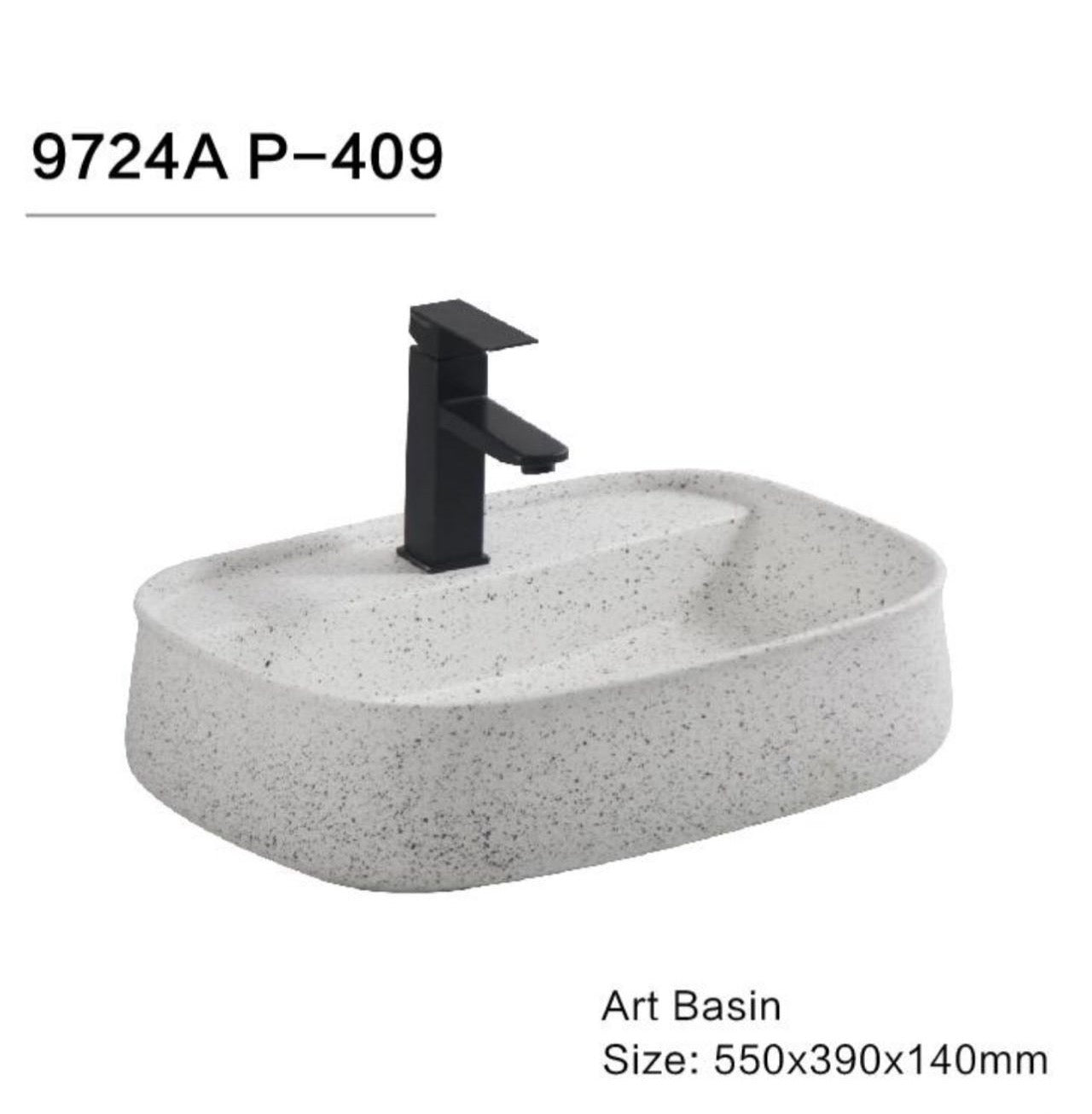 Model 9724A – Off White Matte Vessel Sink