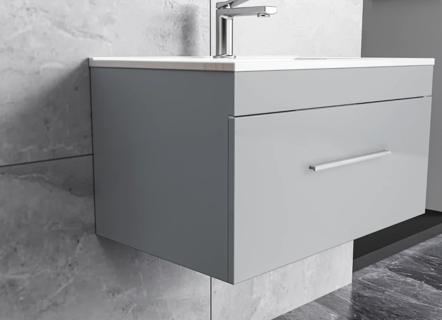 WALL MOUNTED WHITE/GREY