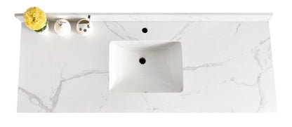 42" SHAKER BATHROOM VANITY WITH QUARTZ COUNTERTOP (MDF)