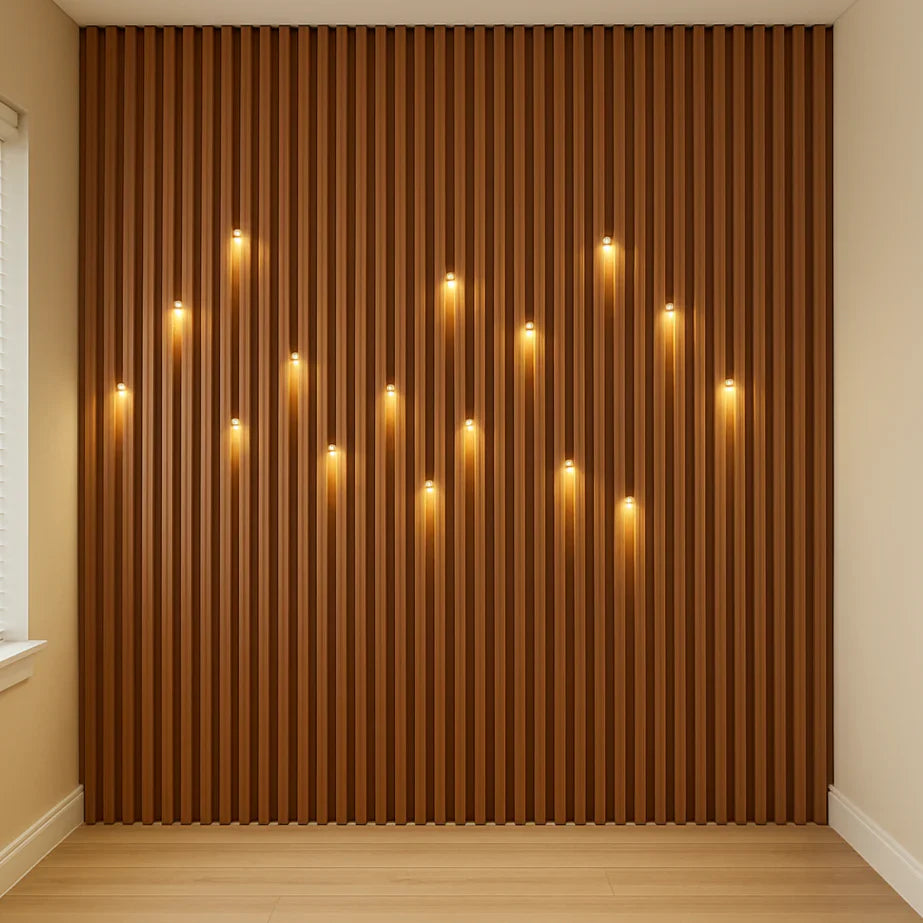 WPC FLUTED WALL SPOT LIGHT 3000K WHITE HEAD