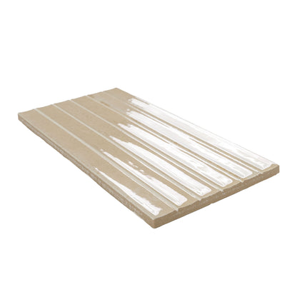 Gems Cappuccino Fluted Tile 5x10