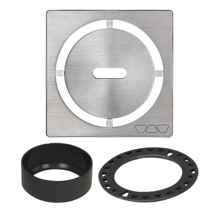 Schluter - KERDI-DRAIN Square Grate Kit Pure - Brushed Stainless Steel (V2) 4"
