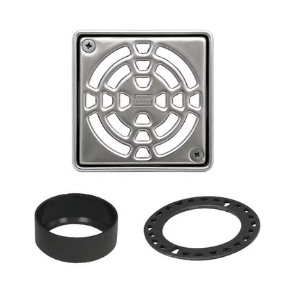 Schluter - KERDI-DRAIN Square Grate Kit Classic - Stainless Steel (V2) 4"
