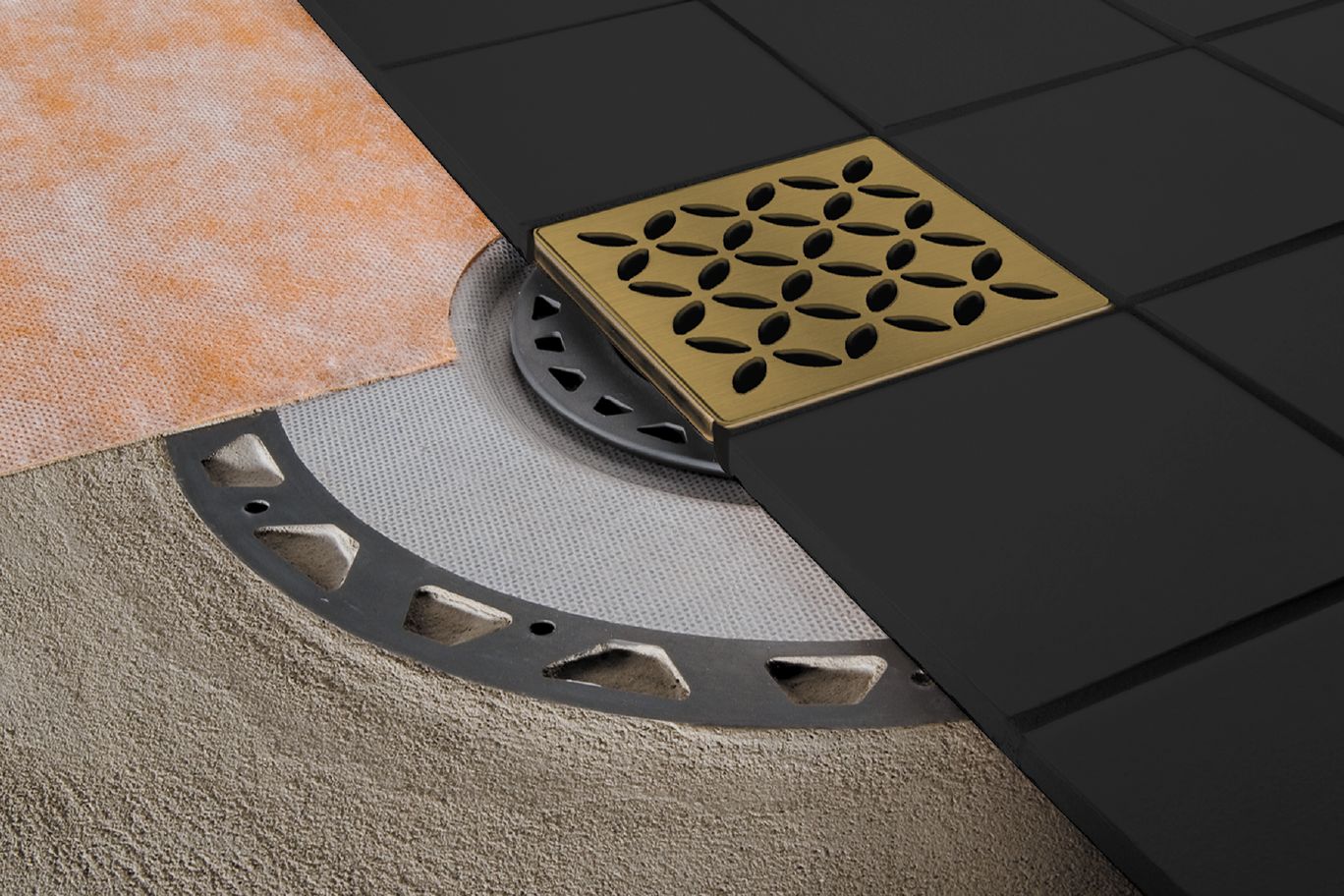 Schluter - KERDI-DRAIN Square Grate Kit Classic - Stainless Steel (V2) 4"