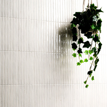 Gems Bianco Fluted Tile 5x10