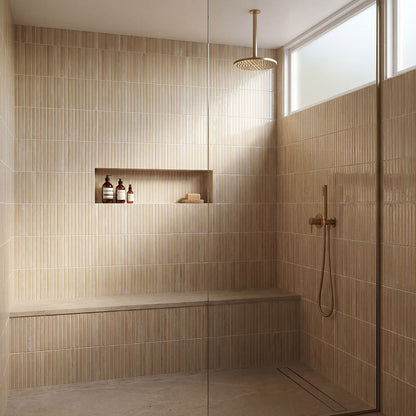 Gems Cappuccino Fluted Tile 5x10