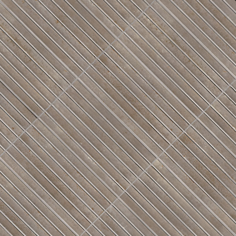Gems Grigio Fluted Tile 5x10