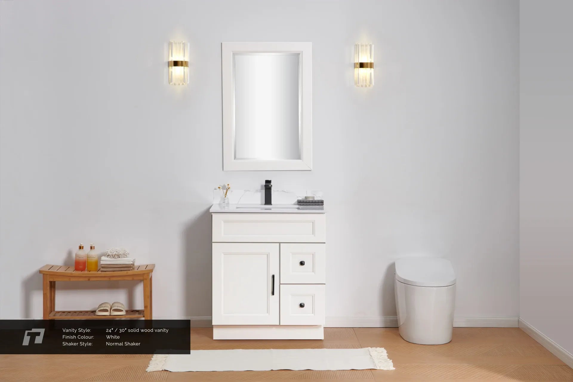 24" Solid Wood Vanity