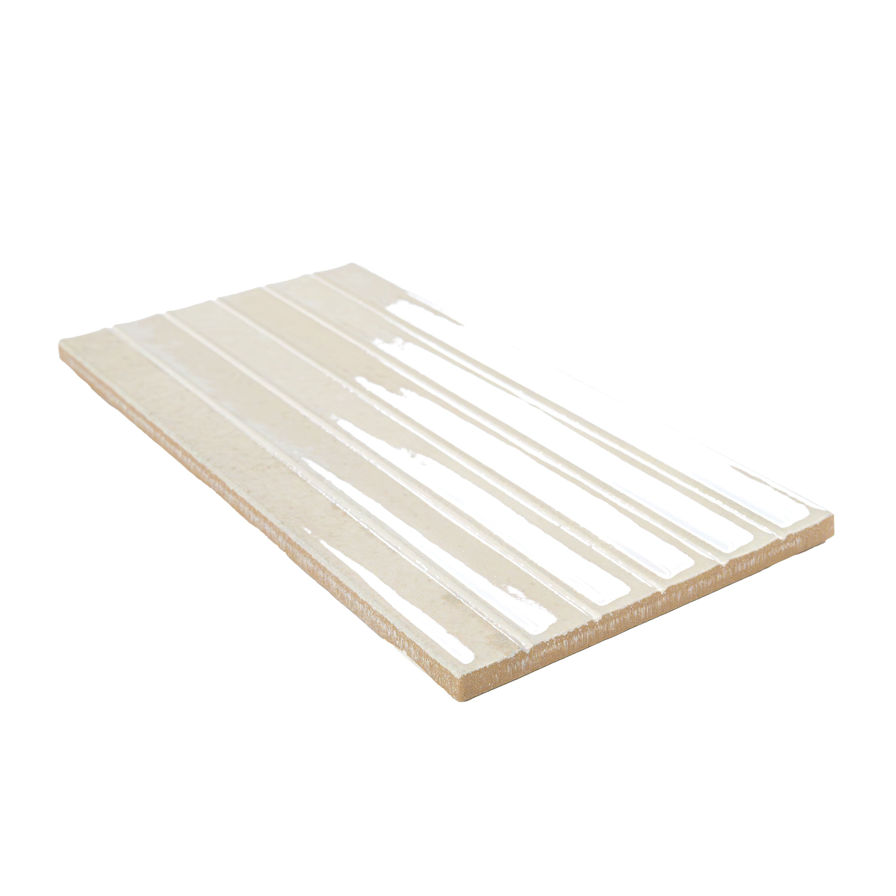 Gems Latte Fluted Tile 5x10