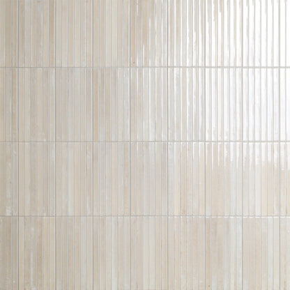 Gems Latte Fluted Tile 5x10