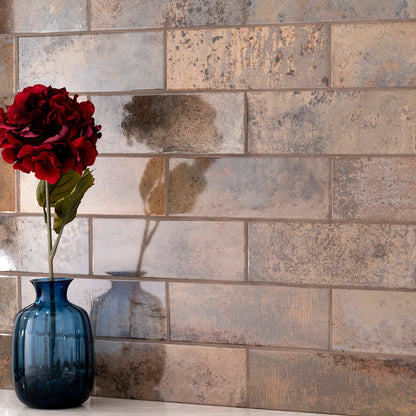 Marza™ Rust Subway Tile 4X12