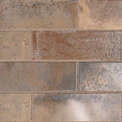 Marza™ Rust Subway Tile 4X12