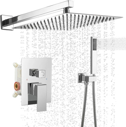 Cosmo Chrome Squared Shower Set